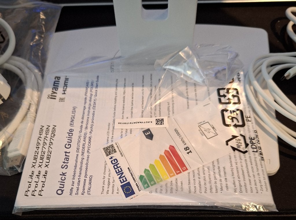 IIyama ProLite XUB2497HSN (wit) 24 inch nieuw, Ophalen, IPS, 101 t/m 150 Hz, Nieuw