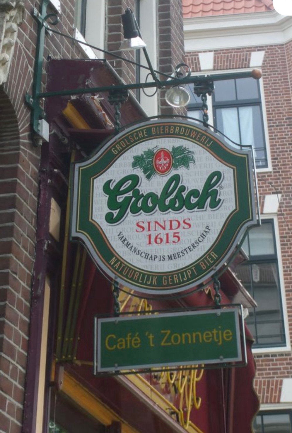 Grolsch Reclamebord met Verlichting - Vintage Brouwerij, Ophalen, Gebruikt, Reclamebord