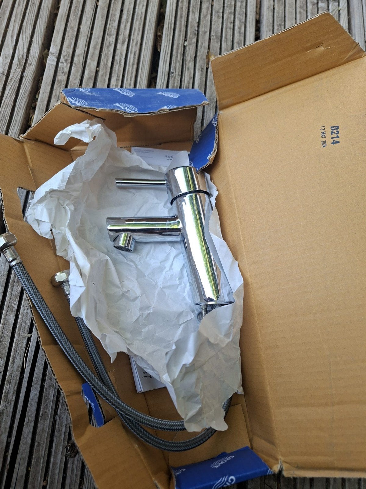 Nieuwe Grohe kraan, chroom, in originele verpakking, Ophalen of Verzenden, Nieuw, Chroom, Kraan