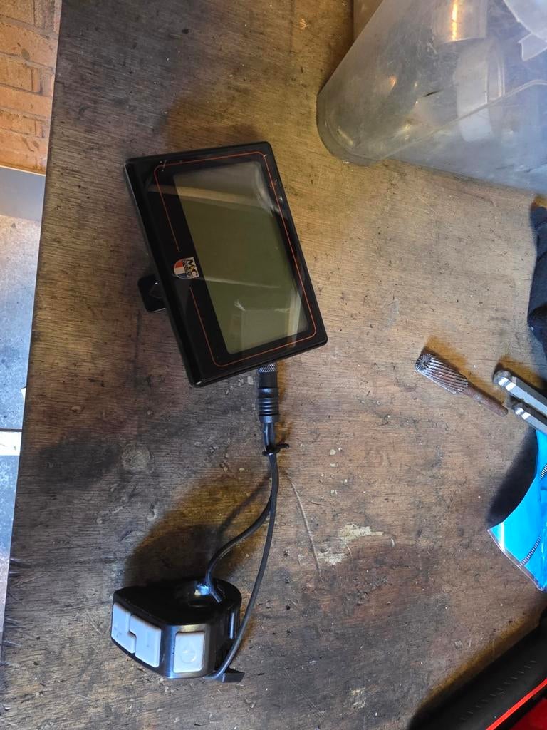 Multicycle display 33v met driver en bediening + slede, Ophalen