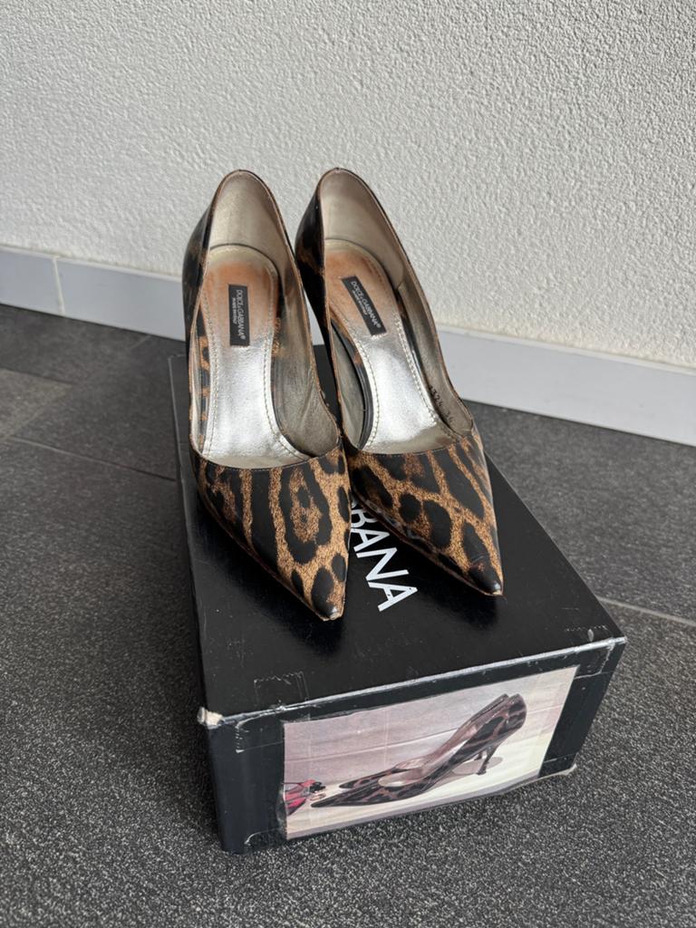 Vintage Y2K Dolce & Gabanna leren hakken met luipaard print, Kleding | Dames, Pumps, Bruin, Ophalen of Verzenden, Dolce & Gabanna