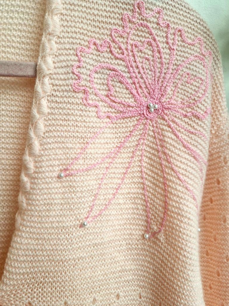 Super schattig vintage lolita/girly geborduurd vestje, Ophalen of Verzenden, Zo goed als nieuw, Maat 38/40 (M), Roze