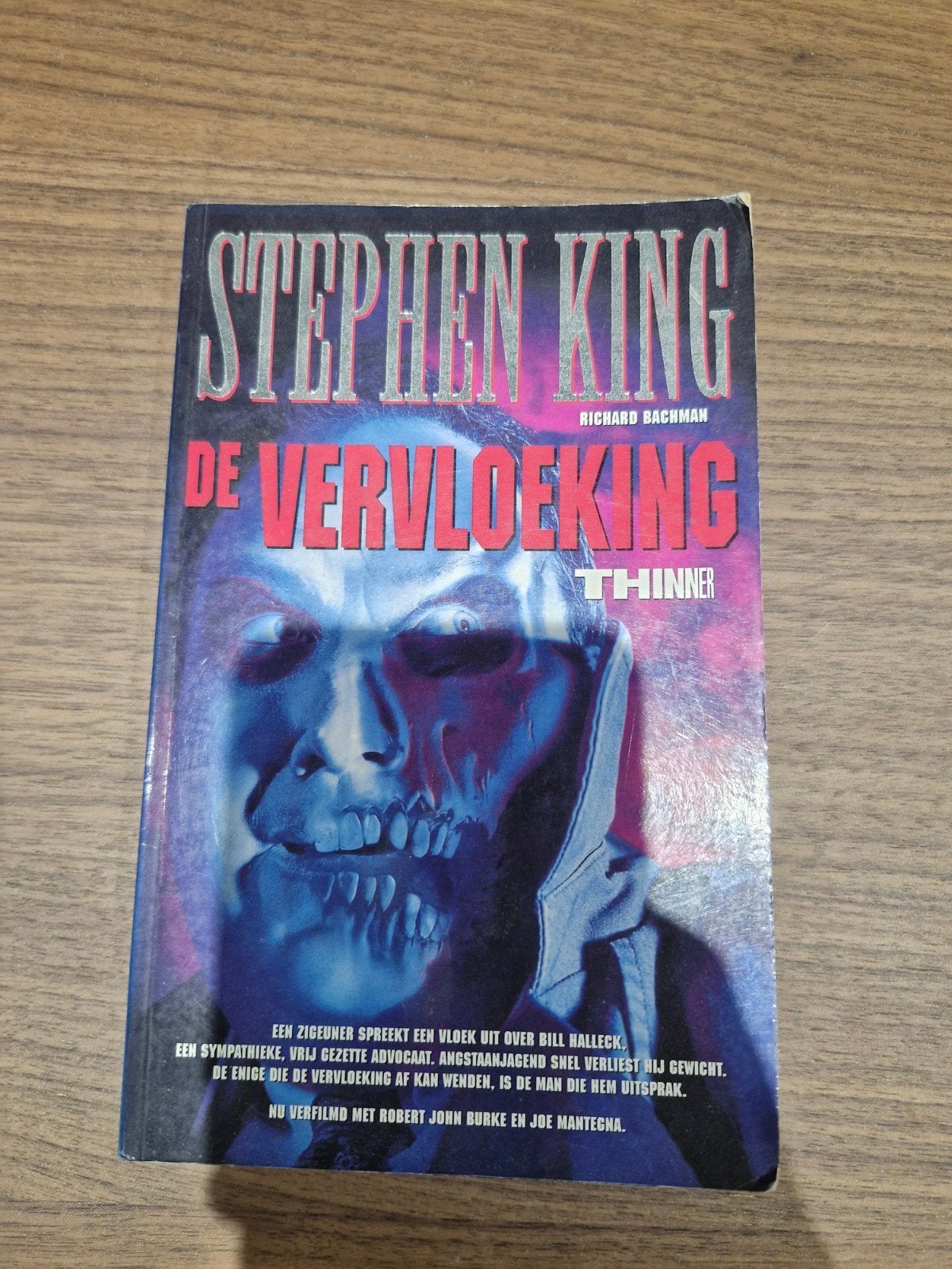 Stephen King - De Vervloeking (Thinner), Ophalen of Verzenden, Gelezen, Stephen King, Nederland