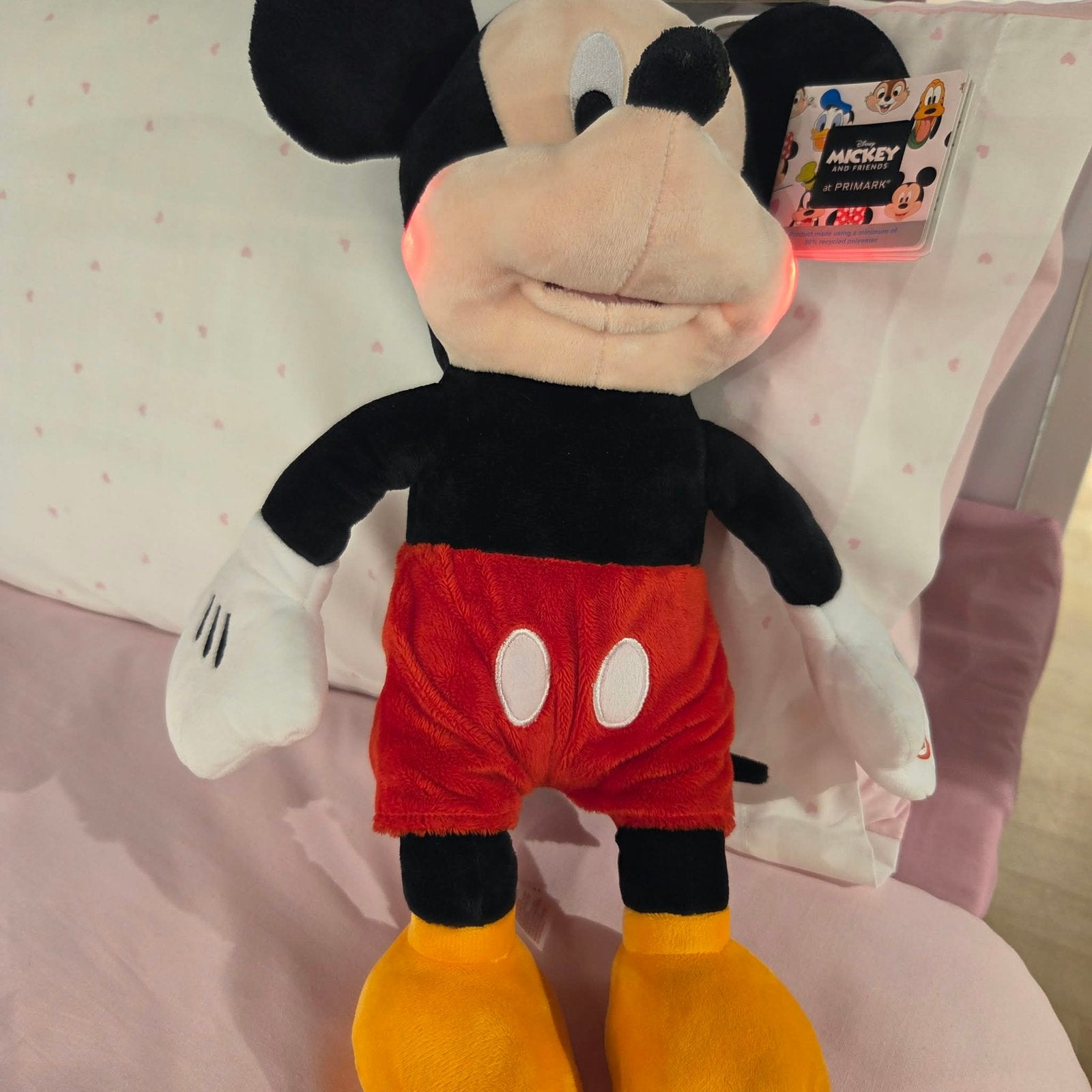 Mickey mouse knuffel disney new met kaart, Ophalen of Verzenden, Nieuw, Overige typen