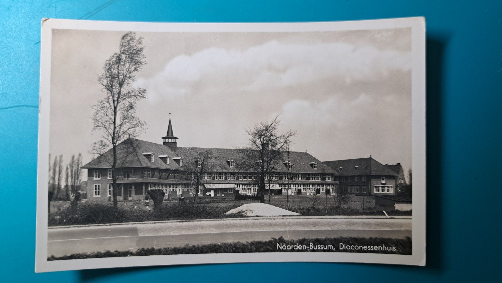 Naarden Bussum Diaconessenhuis 1955, Ophalen of Verzenden, 1940 tot 1960, Gelopen, Noord-Holland