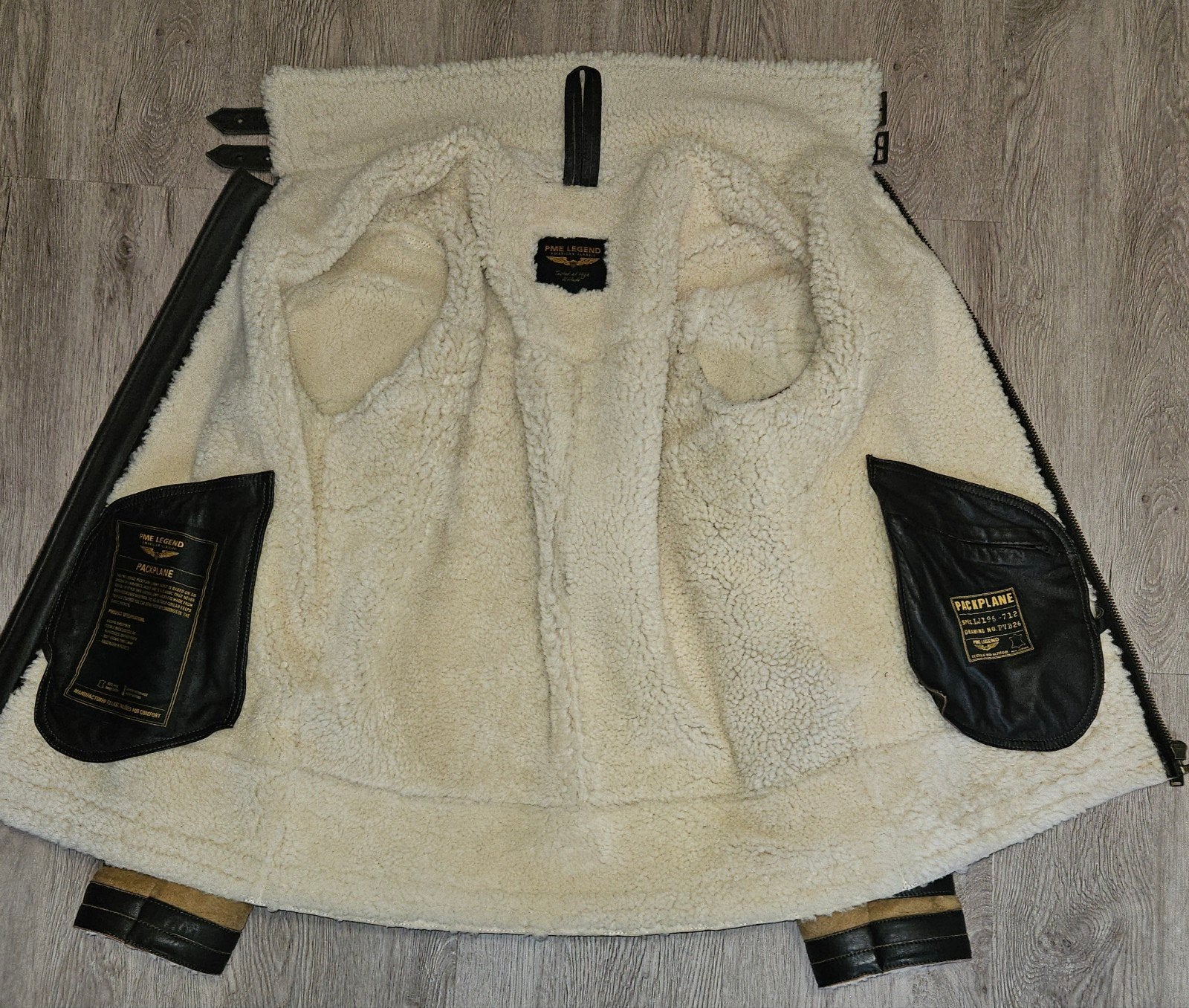 PME Legend prachtige sheep skin leren lammycoat jas (M), Kleding | Heren, PME LEGEND, Overige kleuren, Maat 48/50 (M), .