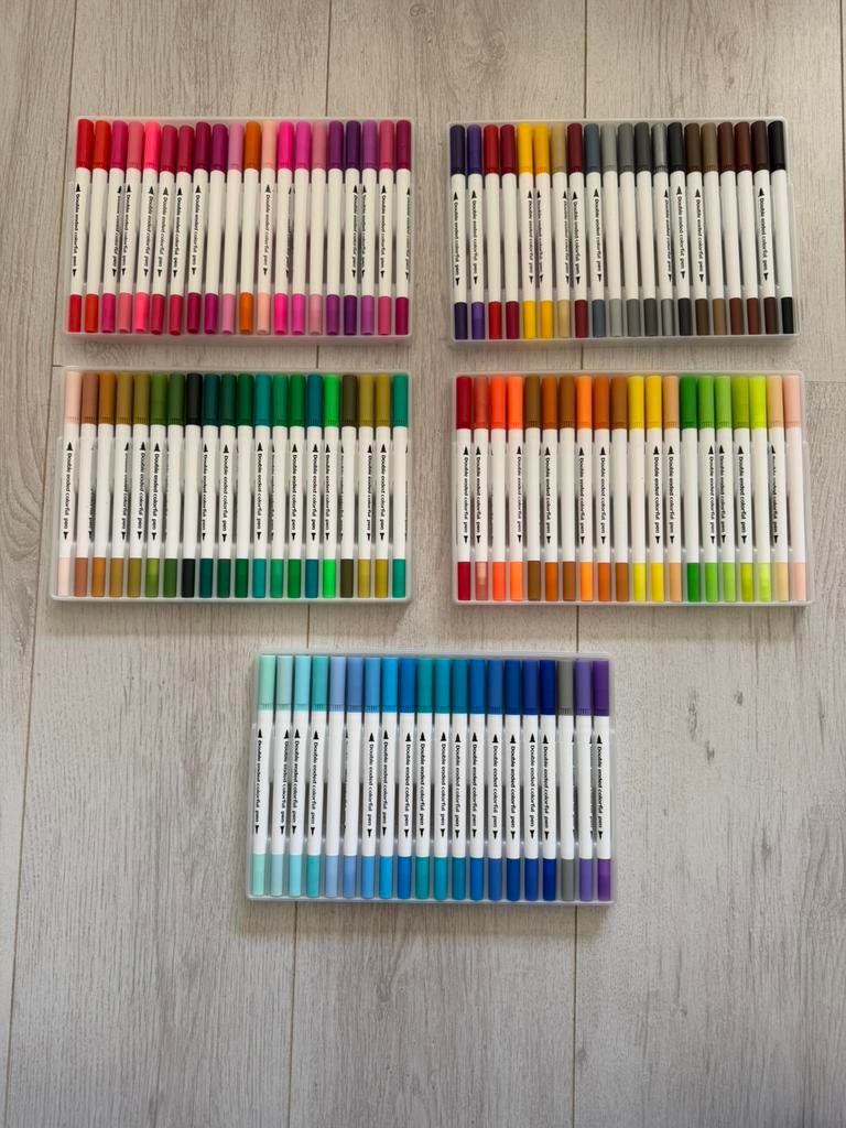 Twin markers 100 stuks, zo goed als nieuw!, Ophalen of Verzenden, Zo goed als nieuw, Potlood of Stift