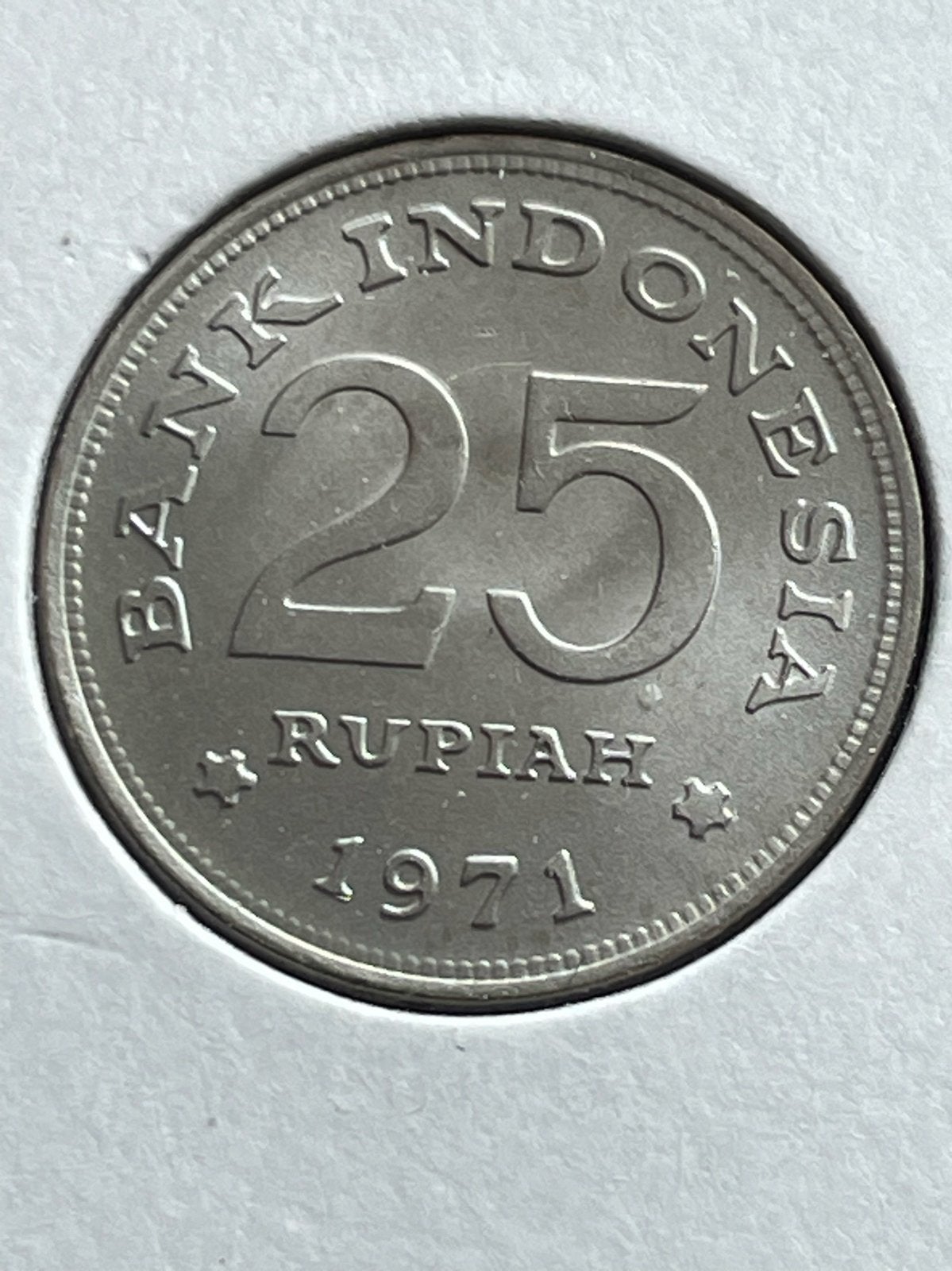 Indonesische 25 Rupiah munt 1971 - Bank Indonesia, Ophalen of Verzenden, Zuidoost-Azië, Losse munt