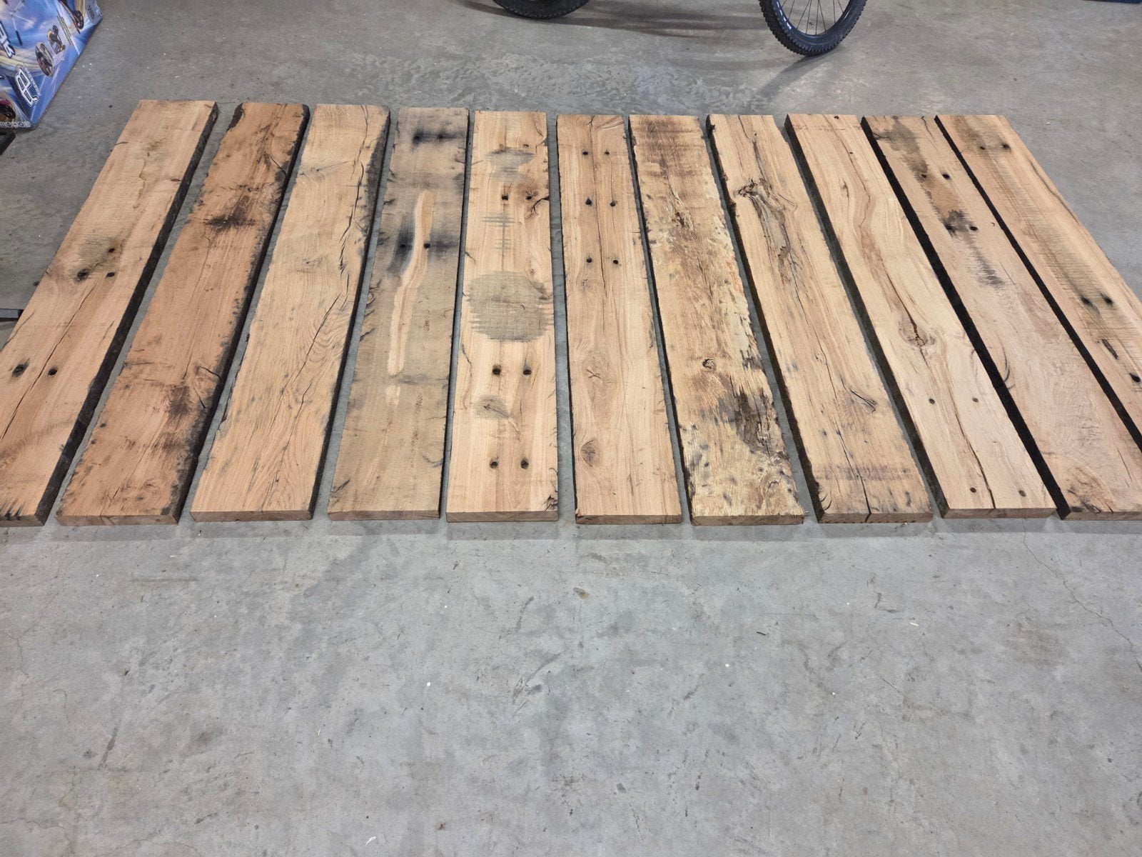 diverse eiken Houten planken, Ophalen, Gebruikt, Minder dan 25 mm, Eiken