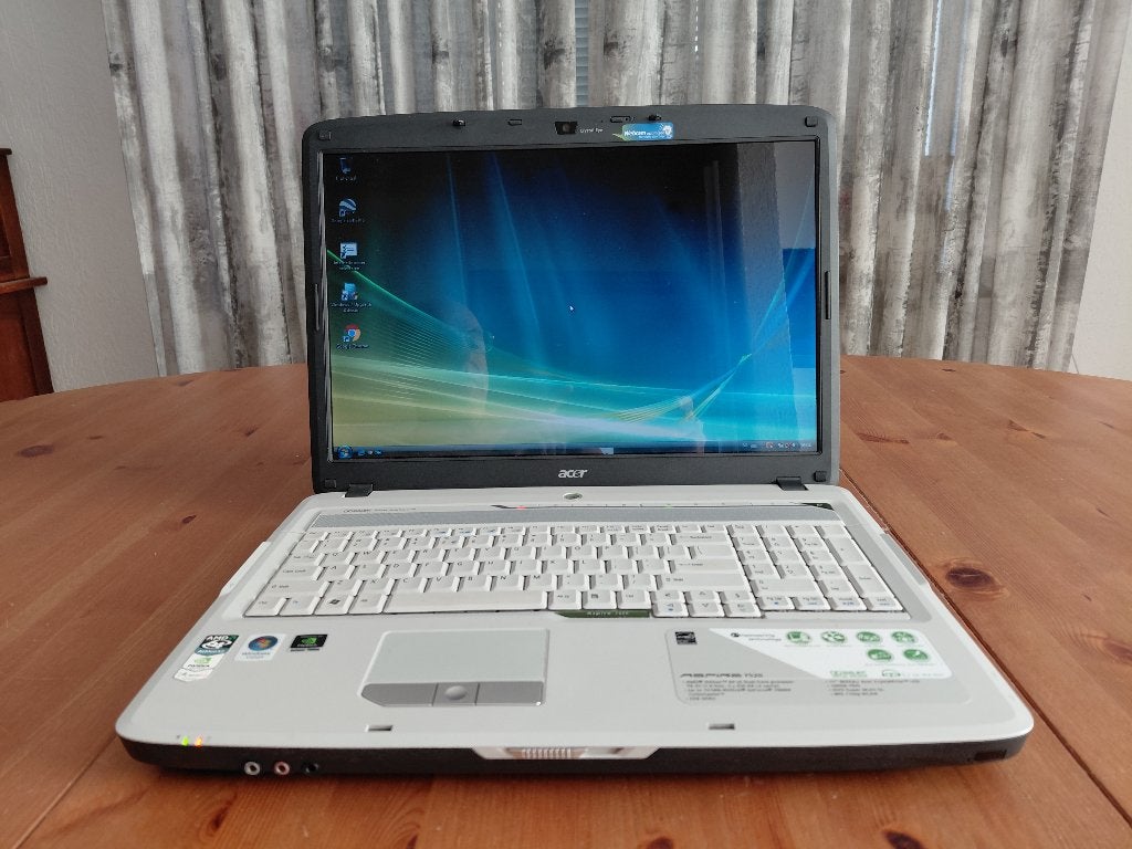 Laptop Acer 17" + 160 Gb + DVD + WiFi (Windows Vista), Ophalen, Gebruikt, Minder dan 4 GB, Qwerty