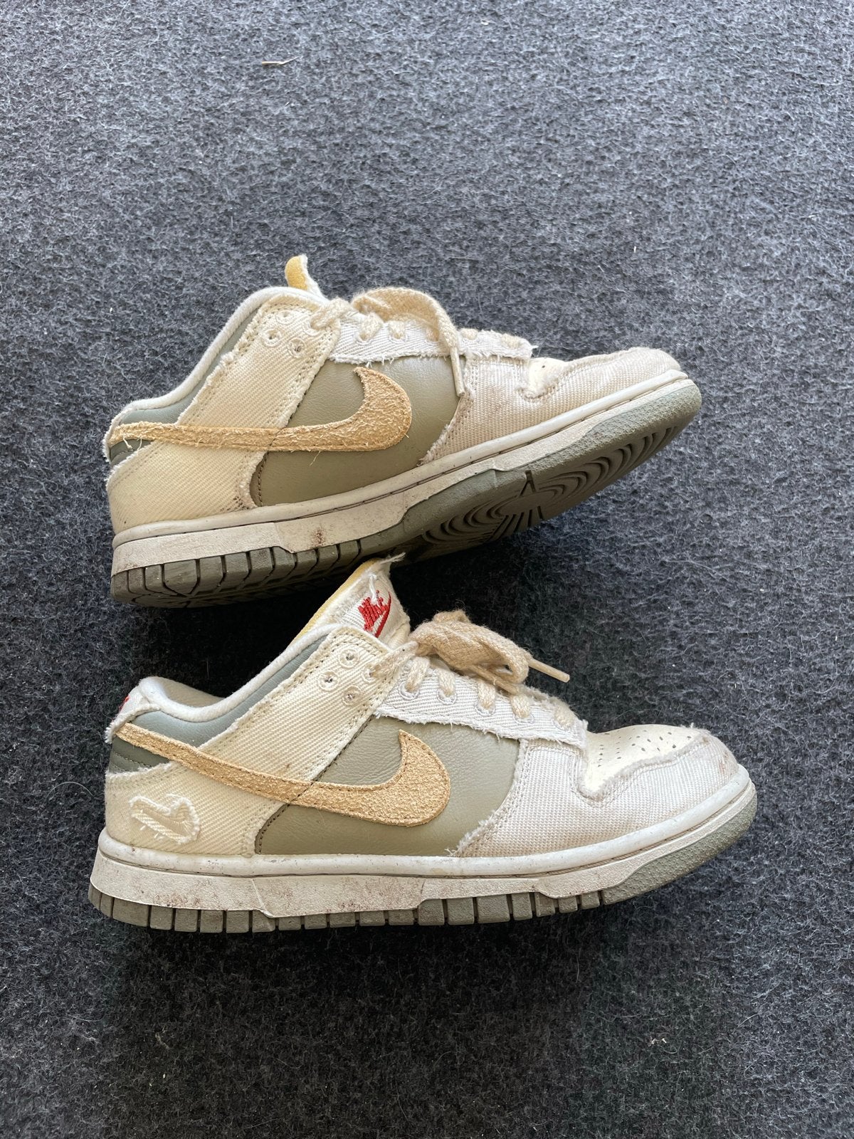 Nike Dunk Low 'Light Bone' sneakers - Maat 36.5, Ophalen of Verzenden, Gedragen, Beige, Sneakers of Gympen