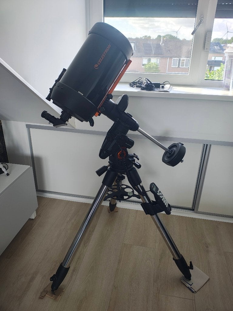 Celestron C8 Advanced VX +  accessoires, Ophalen, 200 mm of meer, Met statief, Spiegeltelescoop (reflector)