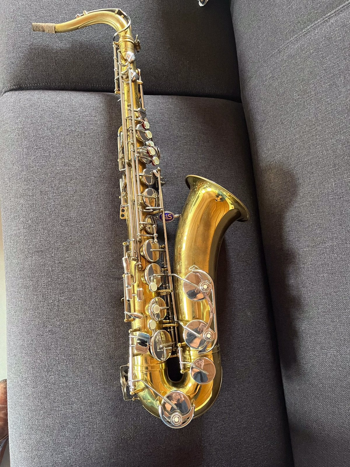 tenorsaxofoon B&S   bluelabel, Ophalen of Verzenden, Gebruikt, Tenor, Met koffer