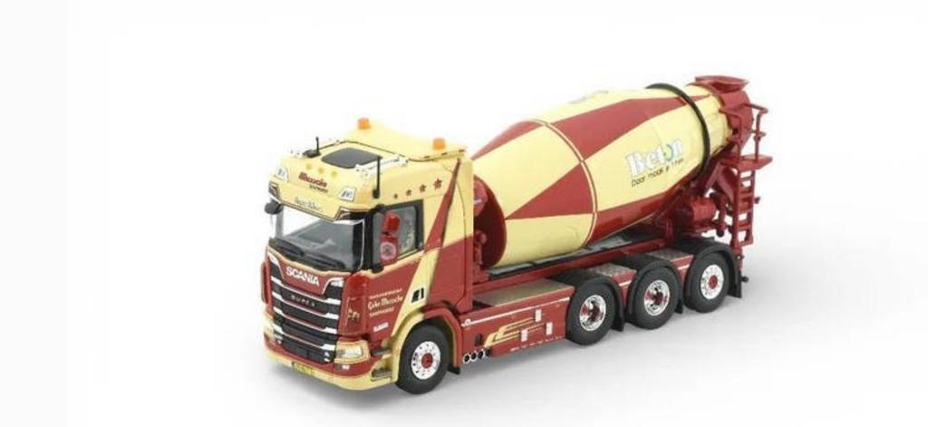 Tekno Scania Next Gen R650 motorwagen met mixer, Ophalen of Verzenden, Zo goed als nieuw, Bus of Vrachtwagen, Tekno