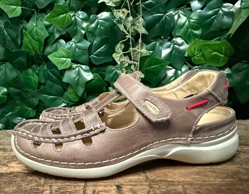 bijna Nieuwe sandalen van Wolky maat 42, Wolky, Wolky, Bruin, Zo goed als nieuw