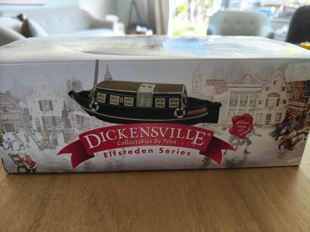 Dickensville boot "Dokkum" met licht (mast ontbreekt), Ophalen of Verzenden