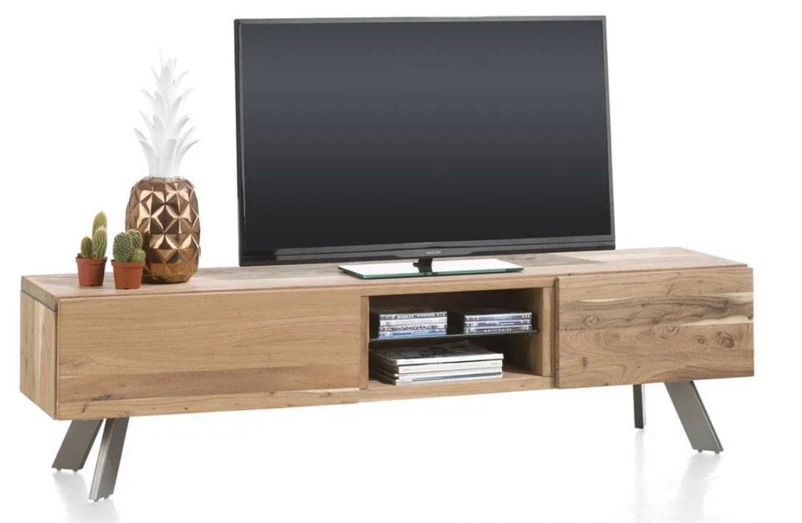 Xooon Garda TV meubel van Kikar hout - 1.90m breed, Huis en Inrichting, Kasten | Televisiemeubels, Ophalen, Gebruikt, 150 tot 200 cm