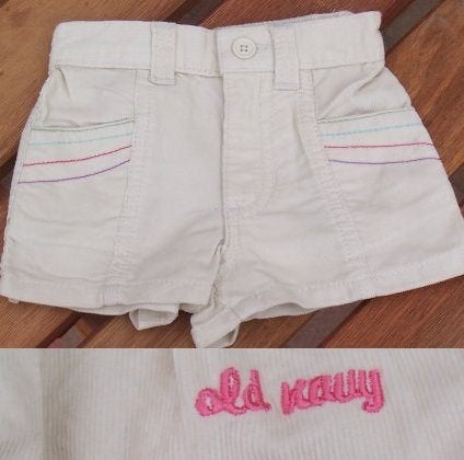 Beige Old Navy short maat 68/74 NIEUW (2124) a, Kinderen en Baby's, Babykleding | Maat 68, Broekje, Meisje, Old Navy, Nieuw