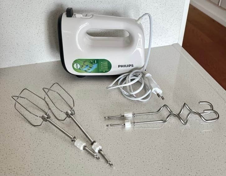 Philips HR3741/00 Hand Mixer | 450W | 5 Speeds + Turbo, Ophalen of Verzenden, Zo goed als nieuw, 3 snelheden of meer