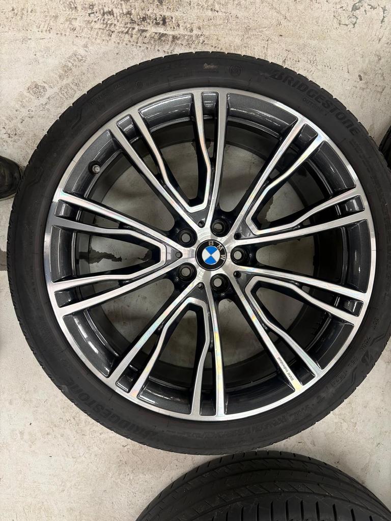 Origineel BMW X3-X4 velgen 21 inch met banden., Auto-onderdelen, Banden en Velgen, 245 mm, Banden en Velgen, Zomerbanden, 21 inch