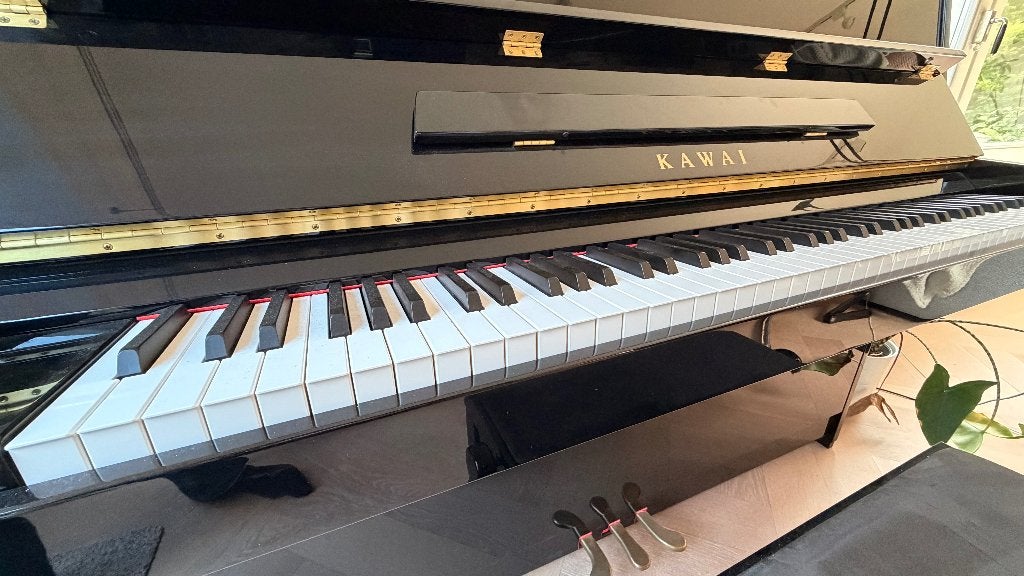 Kawai Piano K-15E, Zwart, Ophalen of Verzenden, Zo goed als nieuw, Piano