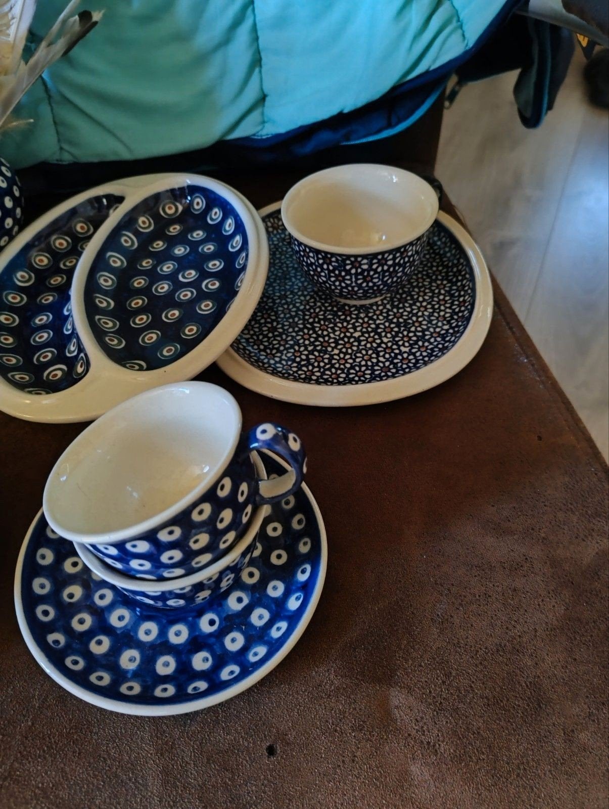 Bunzlau keramieken servies onderdelen diverse, Gebruikt, Keramiek, Overige typen, Ophalen of Verzenden