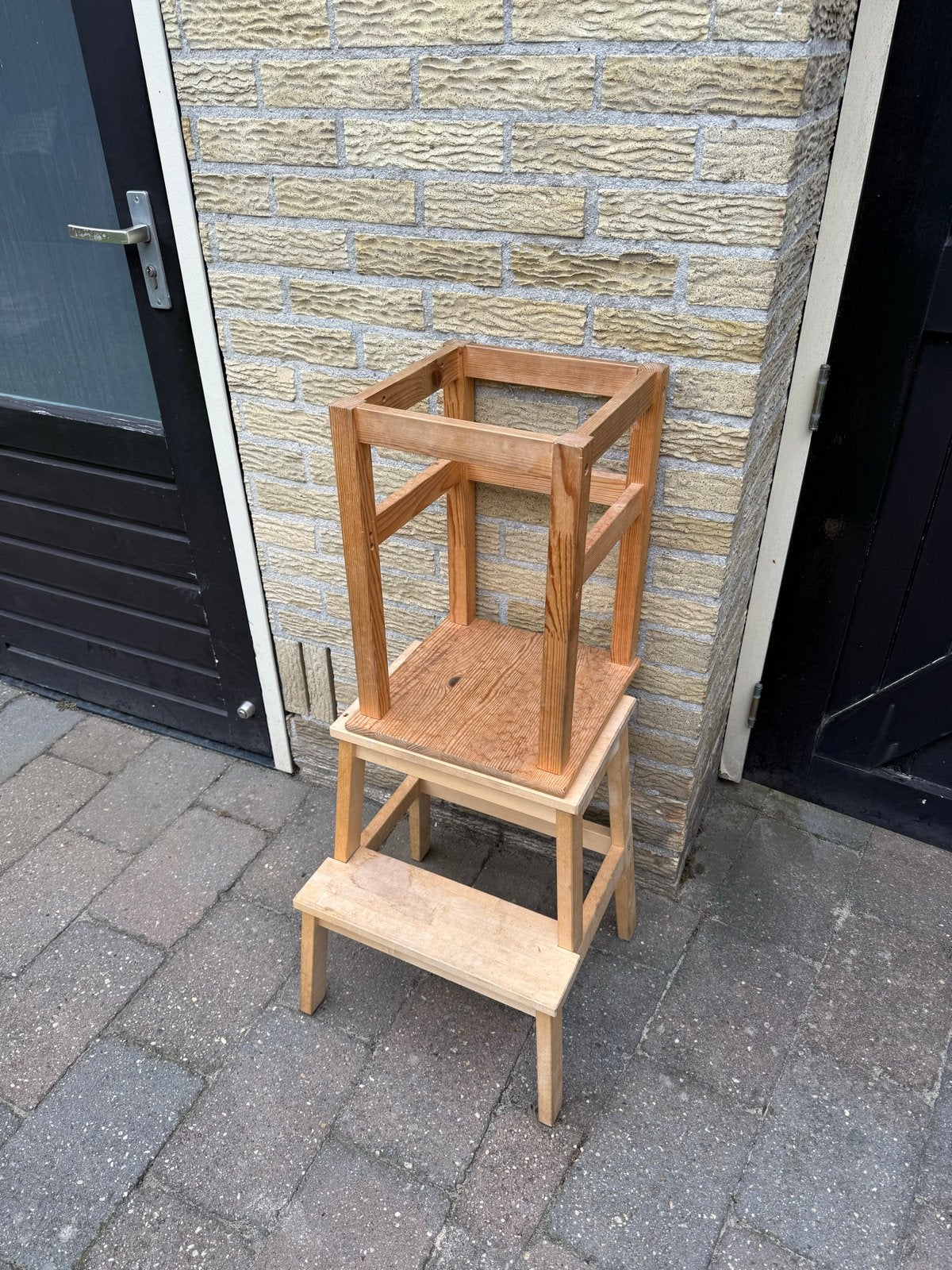 Leertoren / Opstap krukje kind - Hout, Ophalen, Gebruikt, Hout