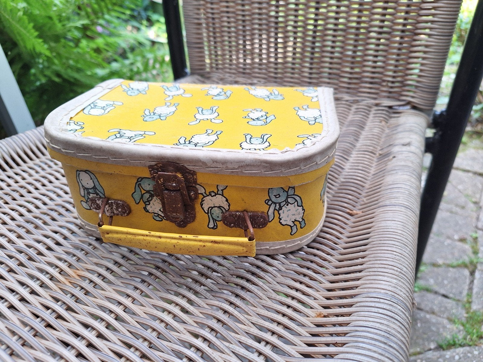 Leuk oud kinderkoffertje  sluiting roestig, Ophalen of Verzenden, Huis en Inrichting