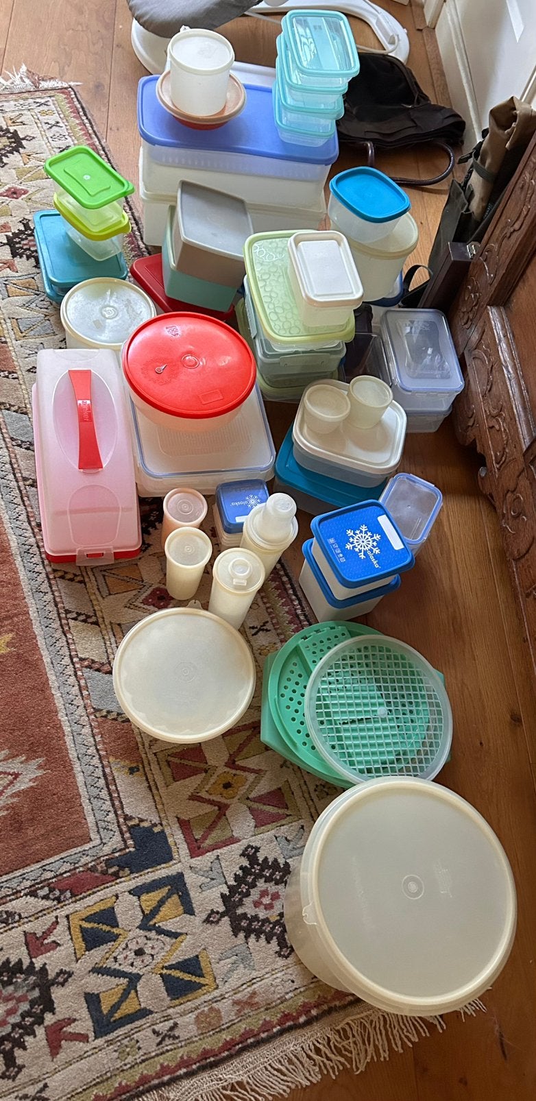 Tupperware grote hoeveelheid. Ook deksels, etc, Ophalen of Verzenden, Gebruikt, Overige kleuren, Bewaardoos