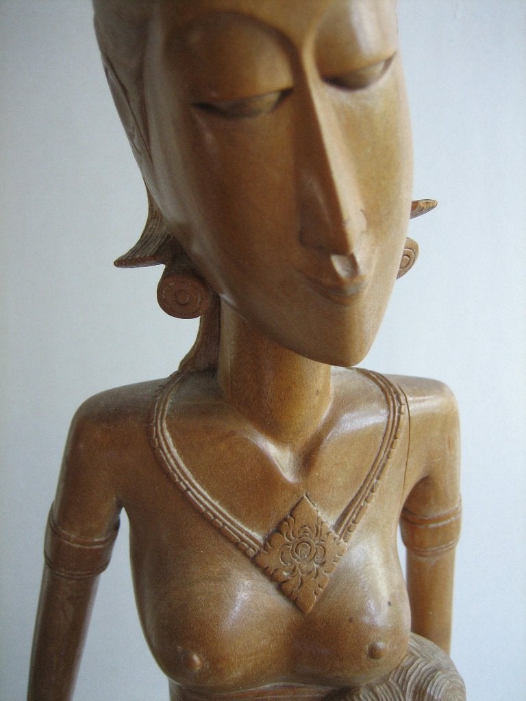 Bali Balinees houten beeld Hindoe Bal Ganesha houtsnijwerk, Antiek en Kunst, Ophalen of Verzenden, Hout, Beeld