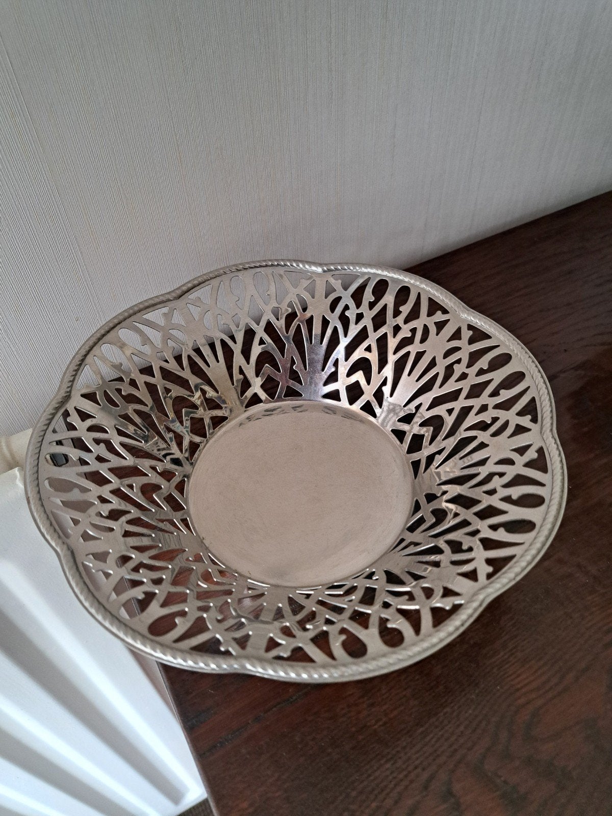Alisi Decoratieve schaal van roestvrij staal, Italiaans des, Ophalen of Verzenden
