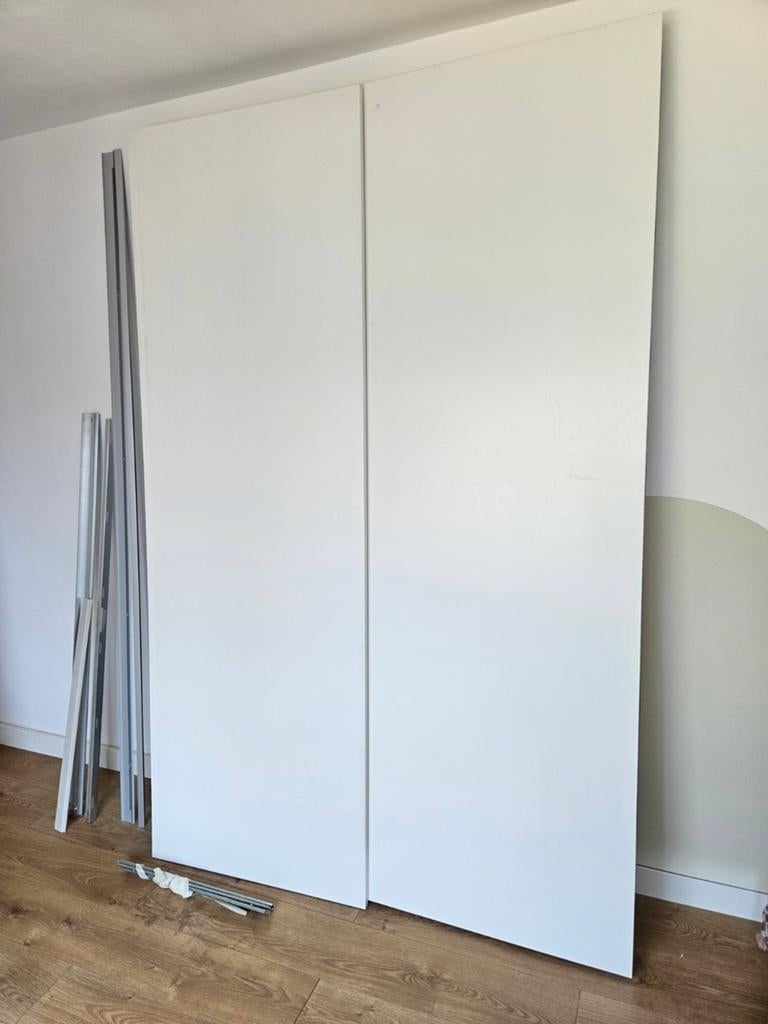 HASVIK schuifdeuren set van 2 (IKEA), Ophalen, 50 tot 75 cm, 200 cm of meer