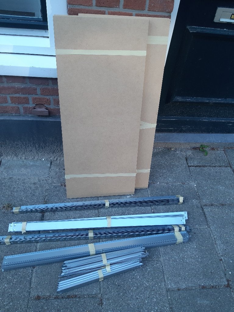 Stellingkast, boekenrek, 180x85x40 cm verzinkt. als nieuw, Ophalen, Met plank(en), Zo goed als nieuw, 25 tot 50 cm