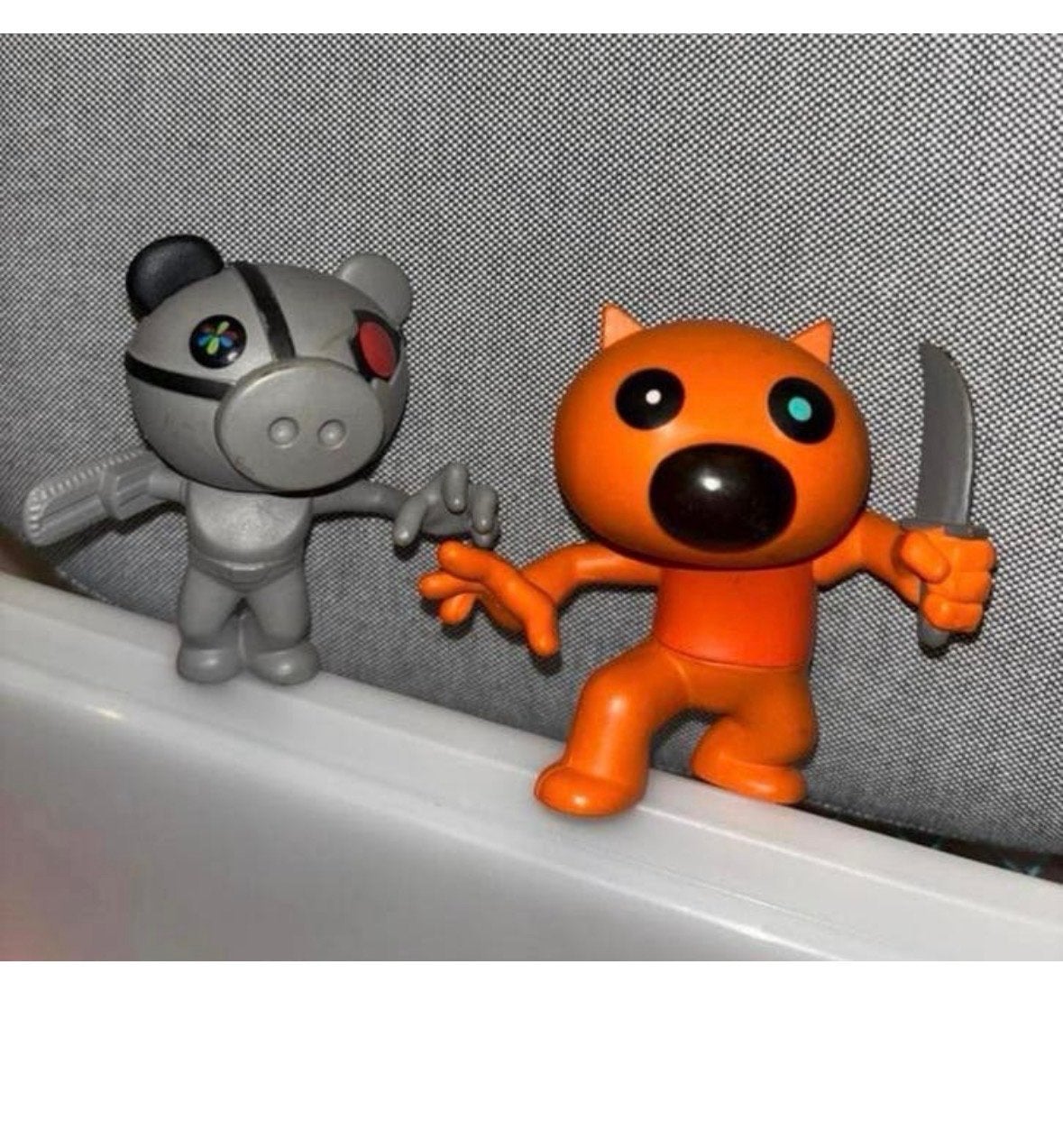 Roblox Piggy & Foxy Figuren Set - Actiefiguren, Ophalen of Verzenden, Gebruikt