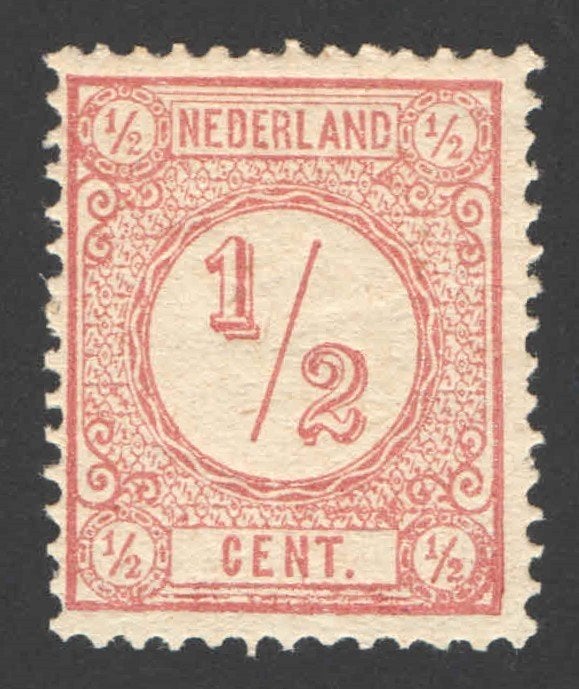 Nederland NVPH nr 30b postfris Cijfer 1894, Ophalen of Verzenden, T/m 1940, Postfris