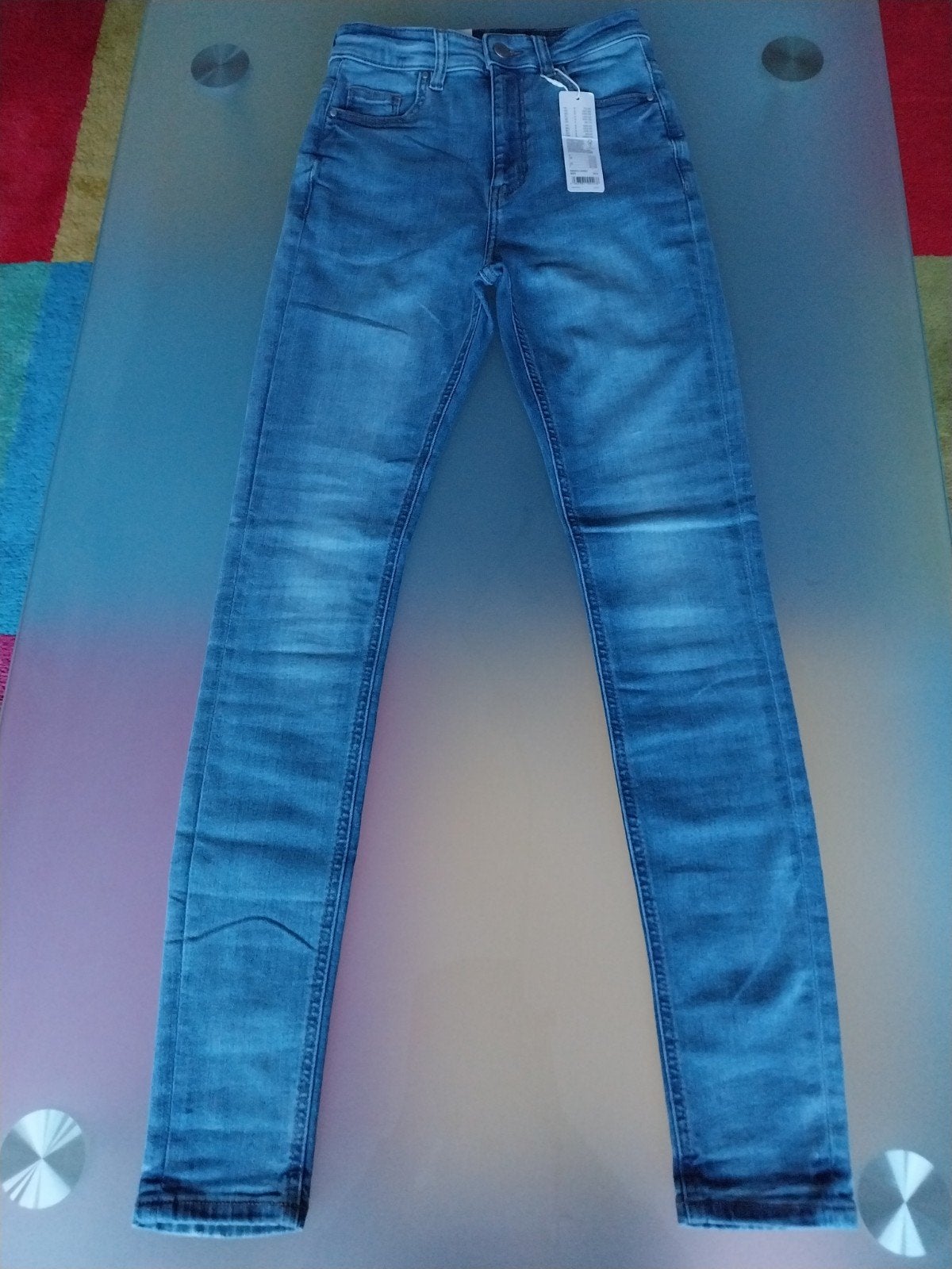 Dames spijkerbroek, maat 27/32, blauw, ongedragen, Esprit, Ophalen of Verzenden, Nieuw, Blauw