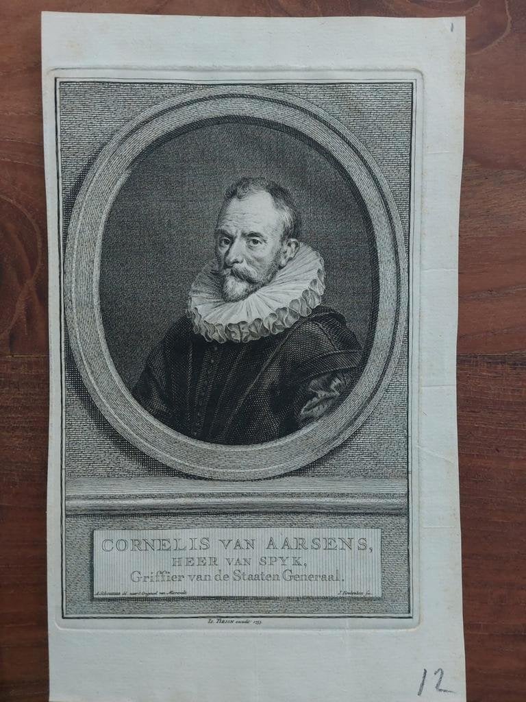 1 / Portret Cornelis van Aarsens door J. Wagenaar, Antiek en Kunst, Ophalen of Verzenden