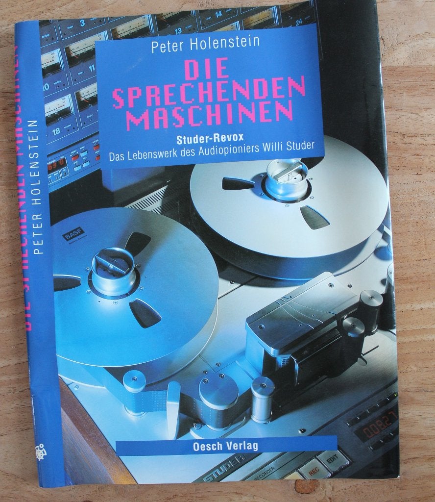 Gezocht ReVox Boek Den Sprechenden Machinen, Onbekend, Overige, Ophalen of Verzenden, Zo goed als nieuw
