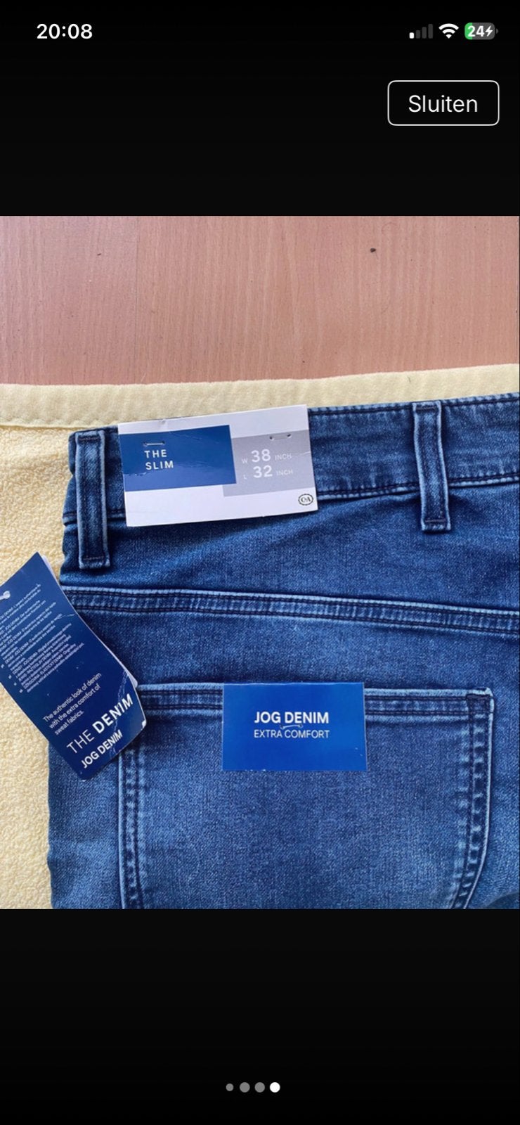 Nieuwe C&A Jog Denim spijkerbroek W38/L32, Ophalen, Nieuw, Blauw, W36 - W38 (confectie 52/54)