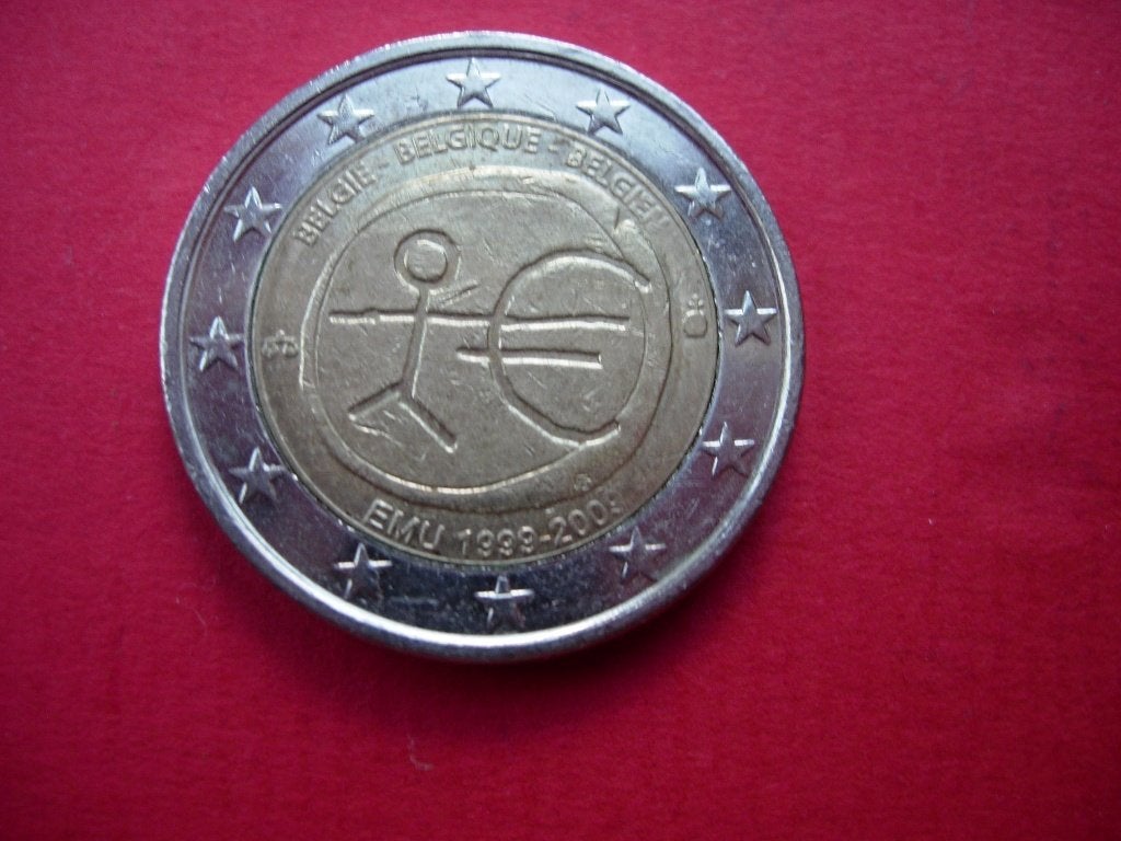 België € 2 2009 "10e verjaardag van de Eur. Monetaire Unie", Verzenden, Overig, Losse munt