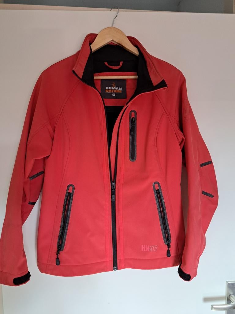 Human Nature Softshell Jas - Koraalrood, Kleding | Dames, Jassen | Zomer, Zo goed als nieuw, Maat 38/40 (M), Rood, Ophalen of Verzenden