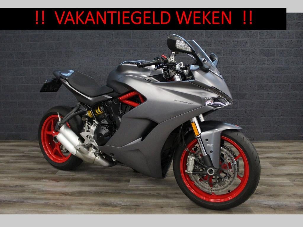 DUCATI SUPERSPORT S (bj 2019) 29,536 km Senna Grey, Motoren, DUCATI, 2 cilinders, Motorrijbewijs A, Bedrijf