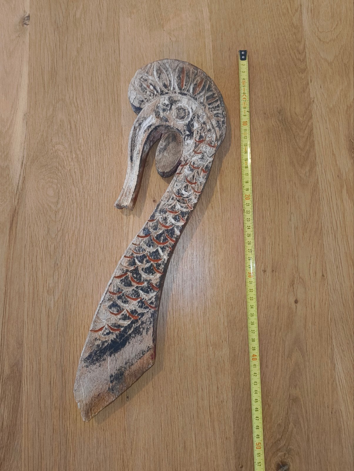 Indonesisch Houtsnijwerk - Zeepaard, Ophalen of Verzenden, Hout, 20 - 50 cm