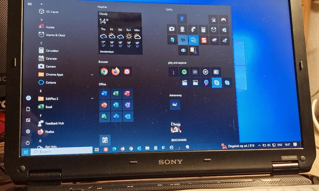 Sony VAIO laptop, Computers en Software, Windows Laptops, Ophalen, Gebruikt, HDD, Qwerty