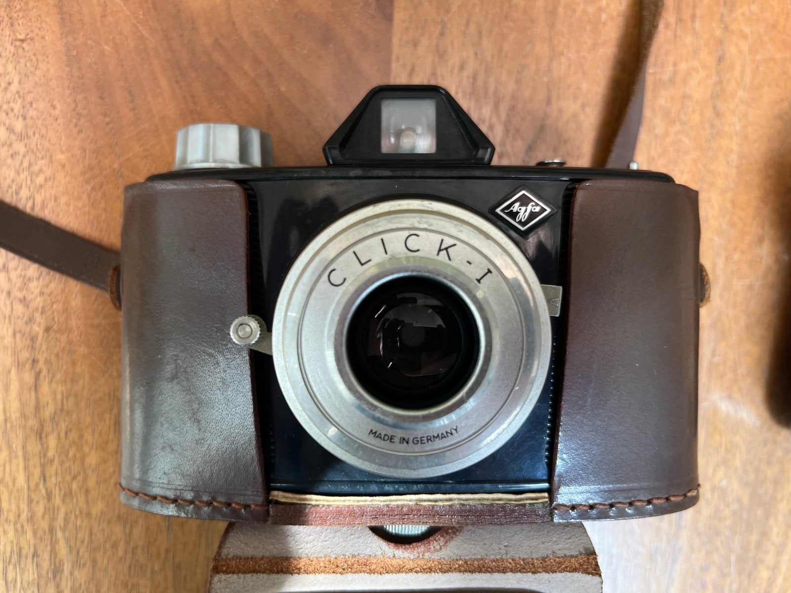 Agfa Click I vintage jaren 60 fototoestel met flits en tas, Ophalen, Zo goed als nieuw, Compact, Overige Merken