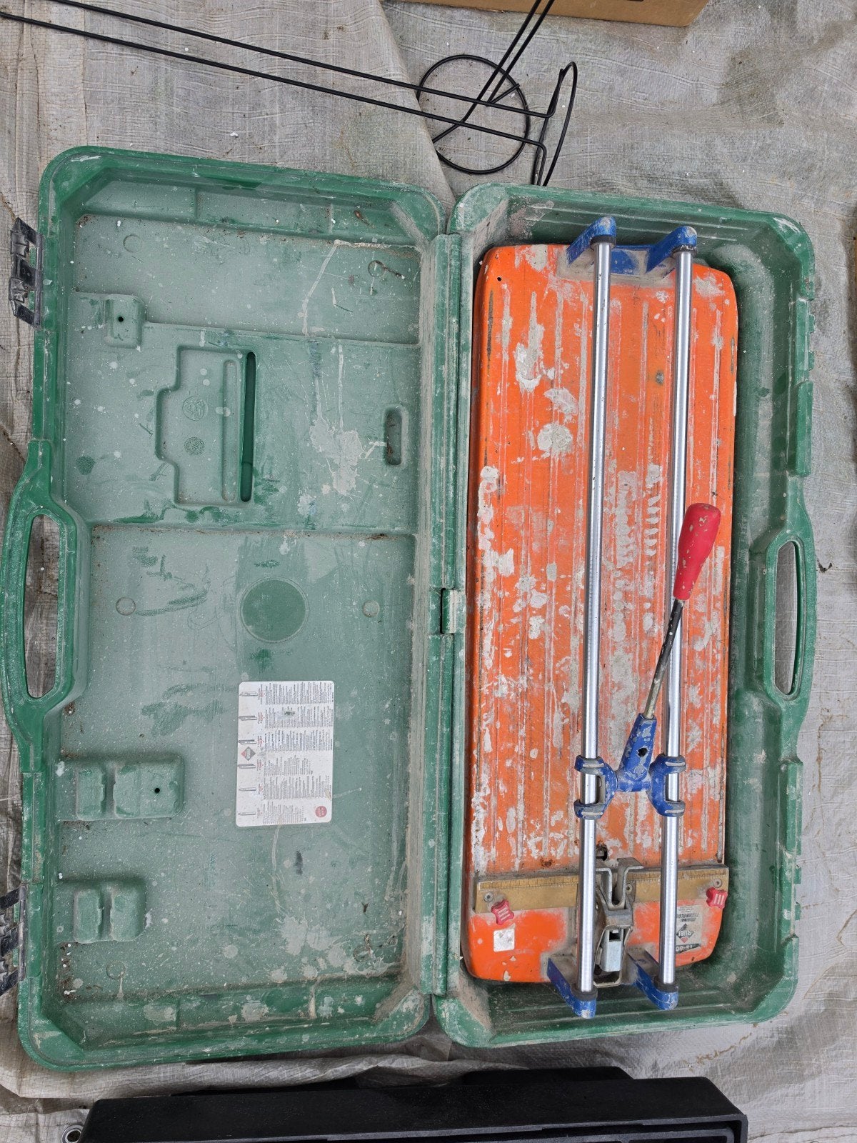TS-60 rubi tegelsnijder, Ophalen