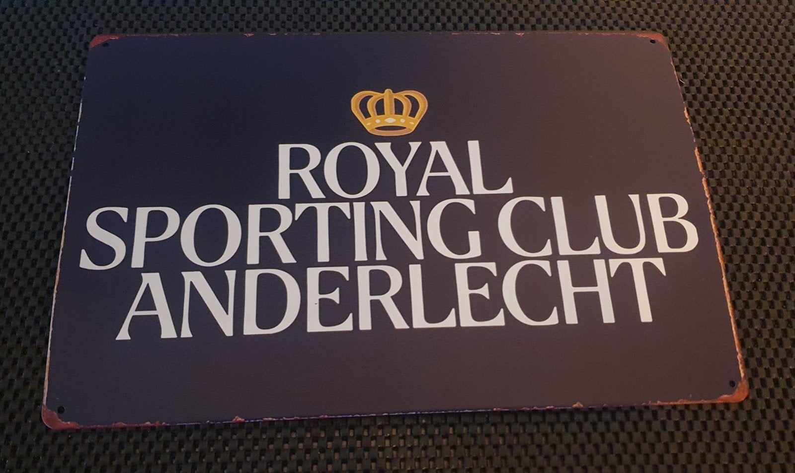 wandbord van royal sporting club anderlecht., Ophalen of Verzenden, Buitenlandse clubs, Overige typen