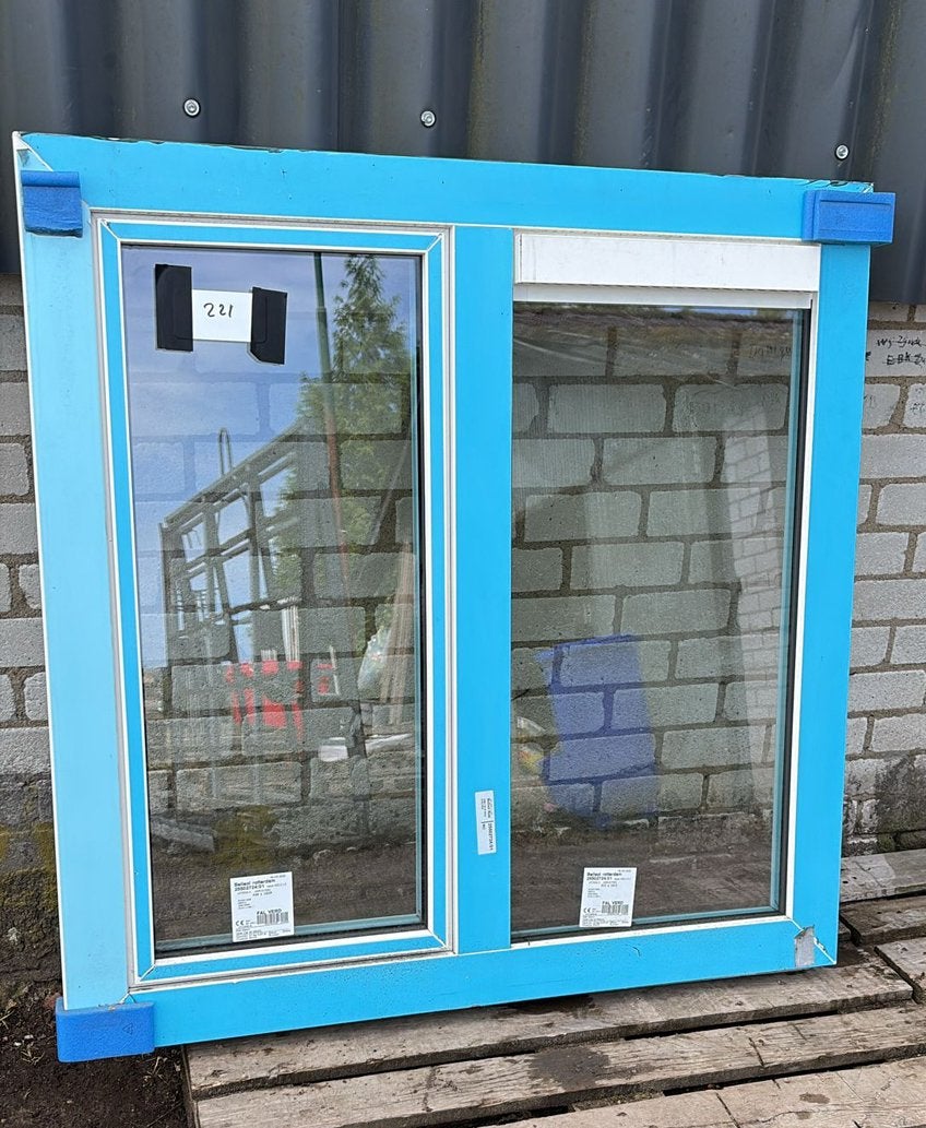 (221) Nieuw kunststof raamkozijn incl glas onderdeel van set, Kunststof, Raamkozijn, Nieuw, Inclusief glas