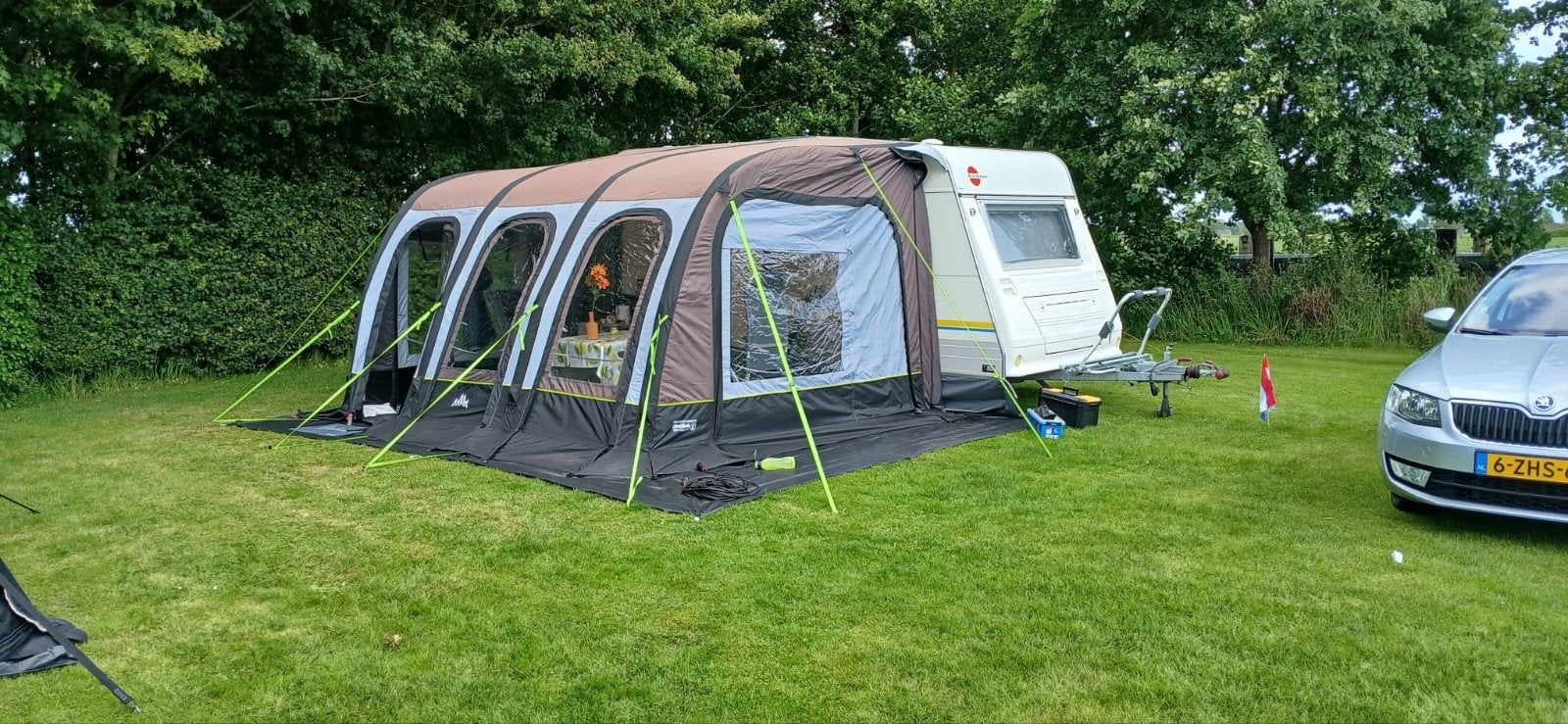 Obelink Viera 380 + extra verst. buizen en tarp (luifel), Ophalen of Verzenden