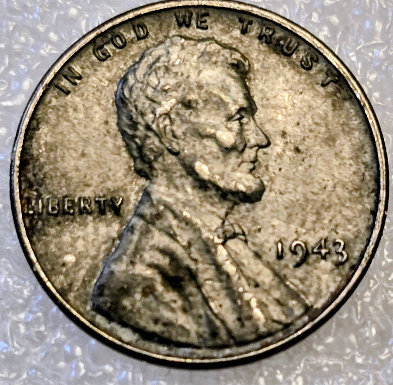 Zeldzame Amerikaanse 1943 Lincoln Cent (Steel Penny), Postzegels en Munten, Ophalen of Verzenden